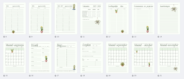 Lesmateriaal Lerarenplanner lerarenagenda cactus aug 2025 - jan 2027 van auteur Lessen en Illustraties Elles slide 1