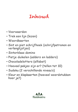 Lesmateriaal Sinterklaas themaboek van auteur Monique ter Keurs slide 3