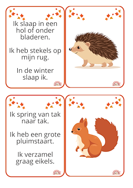 Lesmateriaal HERFST - Luisterkaartjes van auteur Juf Talia slide 1