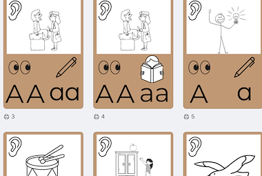 Lesmateriaal Het klanken alfabet - kleur bruin  van auteur Juf_Lore slide 2