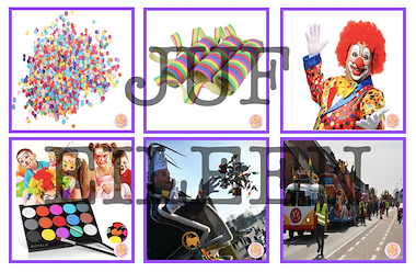 Lesmateriaal Thema Carnaval Sprekende muur/ memorie kaartjes  van auteur juf Eileen