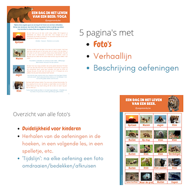 Lesmateriaal Een dag in het leven van een beer: yoga van auteur Yoga Mandy slide 2
