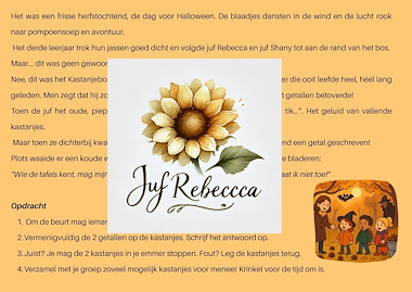 Lesmateriaal Hoekenwerk herfst/ Halloween van auteur Juf Rebecca slide 3
