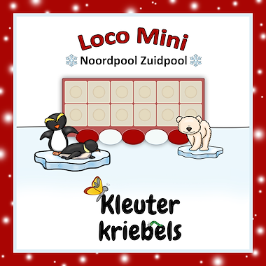 Lesmateriaal LOCO MINI: NOORDPOOL ZUIDPOOL van auteur Kleuter Kriebels