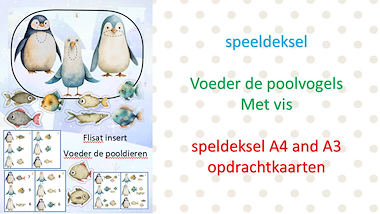 Lesmateriaal Speeldeksel digitaal - voeder de poolvogels van auteur Little Play Friends slide 2