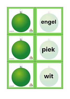 Lesmateriaal Woord ballen Kerst lampje van auteur de beweegjuf slide 3