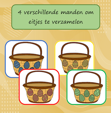 Lesmateriaal Beebotspel Paaseitjes verzamelen van auteur Jabbedabbedoe slide 2