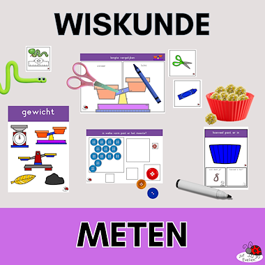 Lesmateriaal wiskunde: METEN van auteur juf Evelien