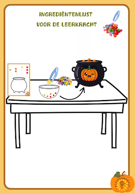 Lesmateriaal Spel: pompoensoepje (fijne mot. + wisk initiatie) van auteur Kleutertalent slide 2