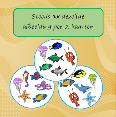 Lesmateriaal Dobble Diep in de zee van auteur Jabbedabbedoe slide 3