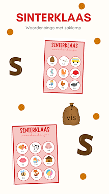 Lesmateriaal Thema Sint: Woordenbingo van auteur Juf Femke slide 1