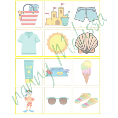 Lesmateriaal Thema zomer - lotto/memorie van auteur Nanny Melissa slide 2