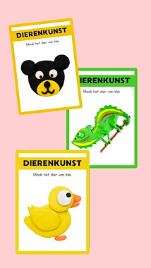 Lesmateriaal 12 kleikaarten van dieren van auteur JufkeSarah slide 2