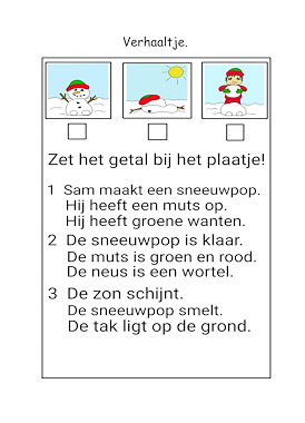 Lesmateriaal Werkboekje groep drie thema winter van auteur Juf Monique slide 3