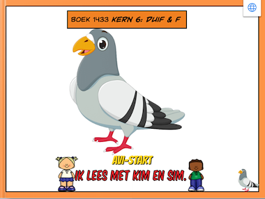 Lesmateriaal Lees met Kim en Sim: Kern 6 duif & f van auteur Gratis leuke leesboekjes