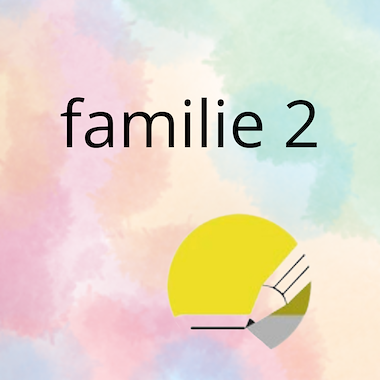 Lesmateriaal AN - mijn familie (deel 2) - spel 5: woorden schrijven/stemp van auteur Peggy Van Rompaey