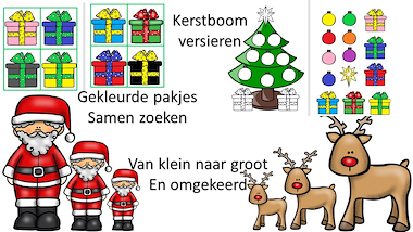 Lesmateriaal kerstbundel - peuter en jongste kleuters van auteur Little Play Friends slide 3
