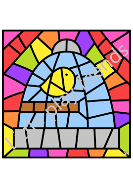 Lesmateriaal Kleuren naar voorbeeld - huisdieren  van auteur Little Play Friends slide 2