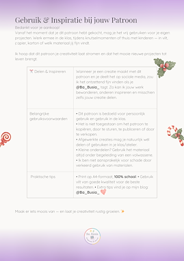 Lesmateriaal Print & Go – Kerstboompje (PDF + SVG)  van auteur Victoria Pirogova slide 3