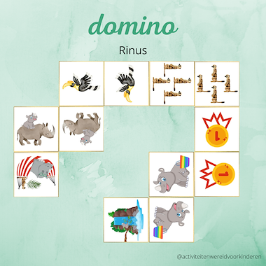 Lesmateriaal Rinus - domino van auteur Nanny Melissa
