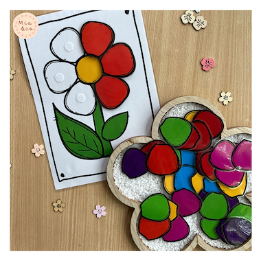 Lesmateriaal Gekleurde bloemen  van auteur MiaenCo slide 2
