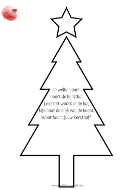 Lesmateriaal Kerstbal in de juiste kerstboom van auteur Creations by Astrid slide 1