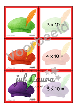 Lesmateriaal Sinterklaas - Zaklampspel - Tafel van 10 t/m 12 van auteur De klas van juf Laura slide 2