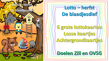 Lesmateriaal Lotto - herfst - de blaadjesdief van auteur Little Play Friends