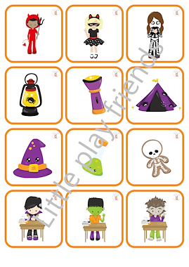Lesmateriaal Memory Halloween van auteur Little Play Friends slide 2