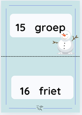 Lesmateriaal sneeuwballen dictee - groep 4 thema 5 taalactief  van auteur Juf Kitty B slide 3