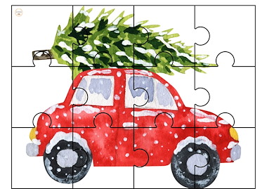 Lesmateriaal Puzzel kerst/winter van auteur Juf Shany slide 2