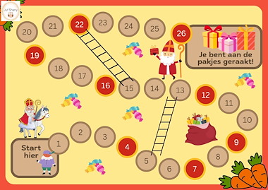 Lesmateriaal Spelbord sprongen tot  1 000 van auteur Juf Shany