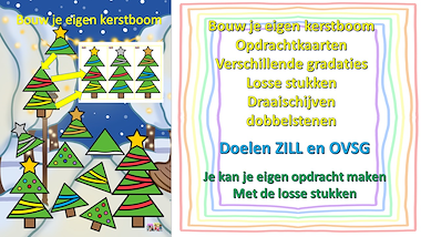 Lesmateriaal Bouw je eigen kerstboom  van auteur Little Play Friends