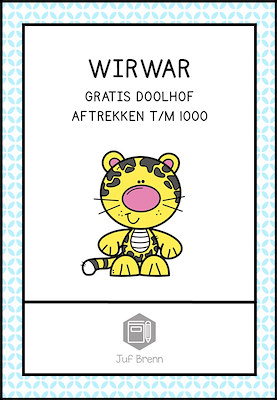 Lesmateriaal WIRWAR: AFTREKKEN T/M 1000 van auteur Juf Brenn