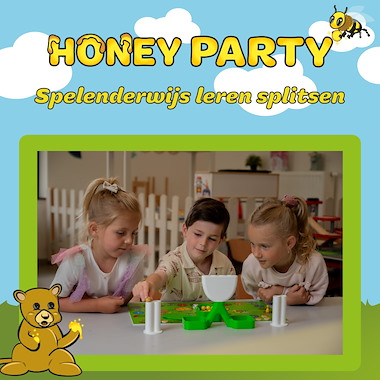 Lesmateriaal Honey Party met kwadraat getalbeelden van auteur Lucia Bytebier slide 3