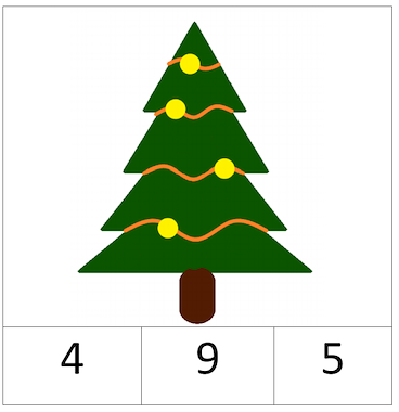 Lesmateriaal Knijpkaarten kerst van auteur Juf Xante slide 2