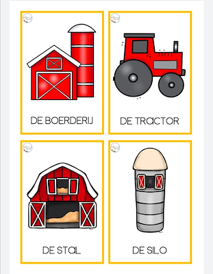 Lesmateriaal Woordenschat boerderij HOOFDLETTER EDITIE van auteur JufJoyceKuenen slide 2