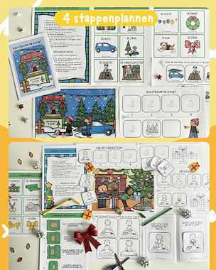 Lesmateriaal Kerst stappenplannen (4x chronologisch ordenen) van auteur Tinnekes ontdekbundels slide 3