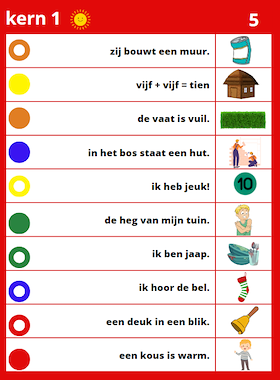 Lesmateriaal Piccolo kern 1 ZON 8 kaarten van auteur Juf ilona slide 3