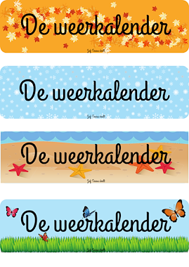 Lesmateriaal De weerkalender van auteur Juf Tessa deelt slide 1