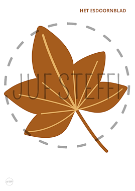 Lesmateriaal Kleikaarten HERFST - blaadjes  van auteur Juf Steffi slide 3