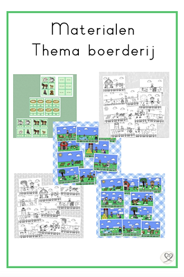Lesmateriaal Thema boerderij materiaal van auteur Juf Cindy