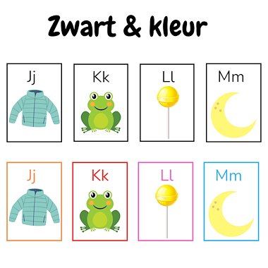 Lesmateriaal Alfabet kaartjes | letter kaarten | Beginklank plaatjes ABC van auteur My Teacher Shares slide 3