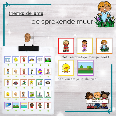 Lesmateriaal de sprekende muur: de lente van auteur katrotje