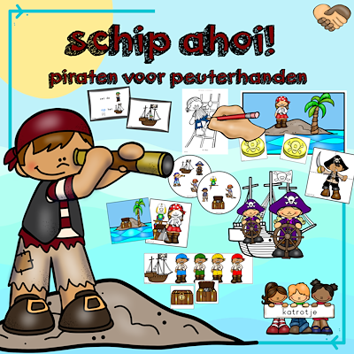 Lesmateriaal schip ahoi! piraten voor peuterhanden van auteur katrotje slide 1