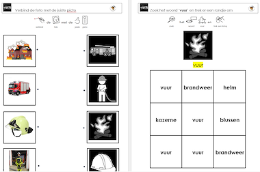 Lesmateriaal Functioneel lezen: de brandweer van auteur CreabeeS slide 2