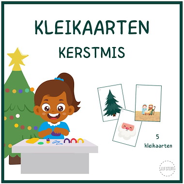 Lesmateriaal kleikaarten - kerstmis  van auteur Juf Steffi