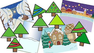 Lesmateriaal Bouw je eigen kerstboom  van auteur Little Play Friends slide 3