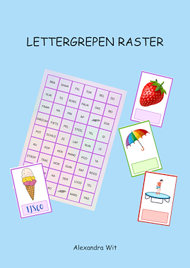 Lesmateriaal Lettergreep Raster van auteur Alexandra Wit slide 1