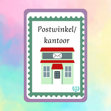 Lesmateriaal Roxillien postwinkel/kantoor  van auteur kleuterwereldjes van roxillien